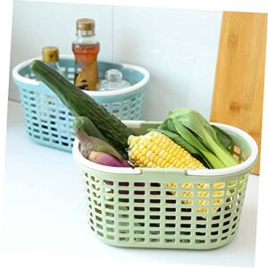 3pcs Storage Tote Basket Toiletry Bag with Handle Dorm Organizers for Portable Organizer Handles Plastic Baskets Bin Shelf College Bathroom Kitchen Caddy Supplies Pantry Shower