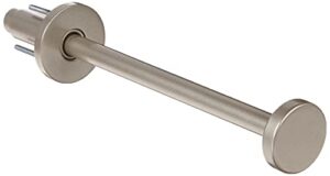 allied brass (md-23-sn) modern pullout garment rod, 10-inch, satin nickel