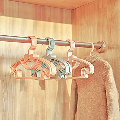 10pcs Kid Hanger Kids Clothes Hanger Racks Portable Plastic Display Hangers Windproof Children Coats Hanger Baby Clothing Organizer (Purple)