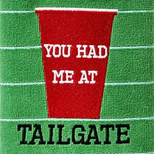 SKL Home You Had Me at Tailgate Hand Towel Set, Green 2 Count