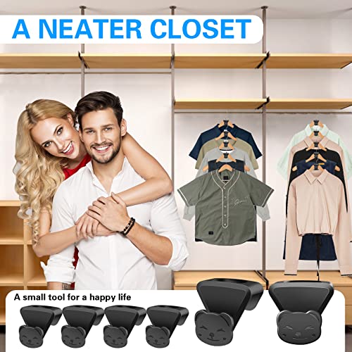 18 Pcs Space Saving Hanger Hooks, Clothes Hanger Connector Hooks, Heavy Duty Cascading Hanger Hooks for Organizer Closet, Fits All Hangers