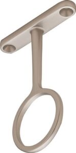 synergy center support,mat finish,for 33mm (1 5/16") closet rods (nickel)