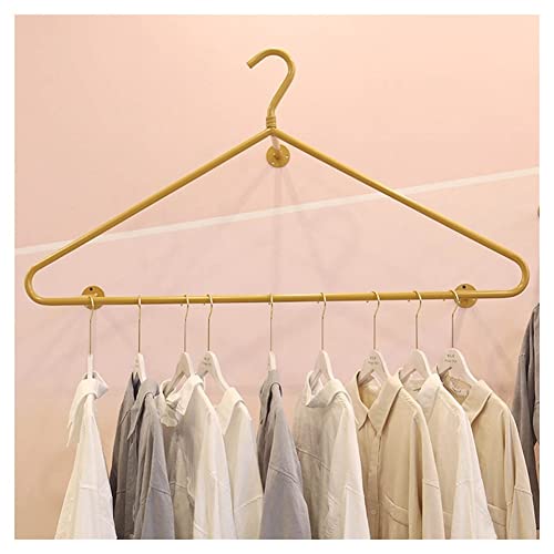 LXHONG Unique Clothes Display Rack - Wall Hanging Clothes Rack Clothing Rack - Garment Rack Shelves for Retail Stores (Color : Black, Size : 120cm)