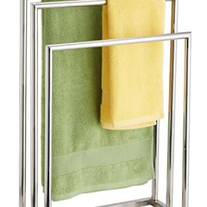 Freestanding Towel Rack, 3 Tier Stainless Steel Towel Bar Stand for Bathroom, Chrome Plated DECLUTTR