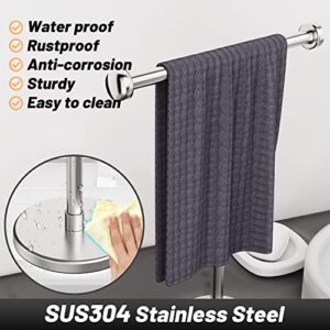 VEHHE Hand Towel Holder Stand - Stainless Steel Hand Towel Stand with Suction Cups, Countertop Free Standing Hand Towel Holder for Bathroom, Kitchen or Vanity