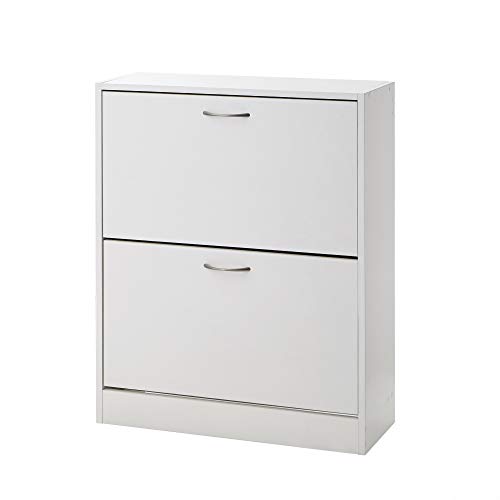Yak About It - White Double Door Shoe Cabinet