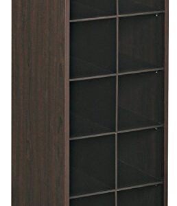 ClosetMaid 1546 Stackable 10-Cube Organizer, Espresso