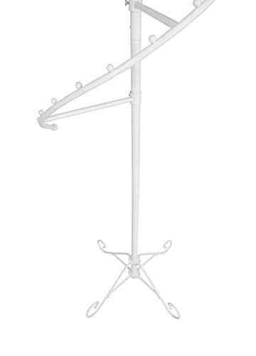 FixtureDisplays® 60" High Spiral Clothing Rack with 20 Ball Stops, Versatile Apparel Hanger Floor Stand Display Rack 16967-NF Shipping Fee Required