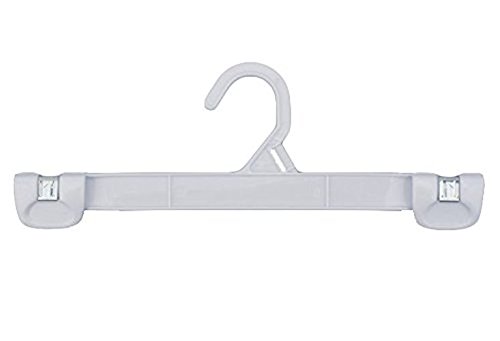 NAHANCO 1681/10W Snap Grip Plastic Hook Skirt/Slack Hanger, 10", White (Pack of 200)