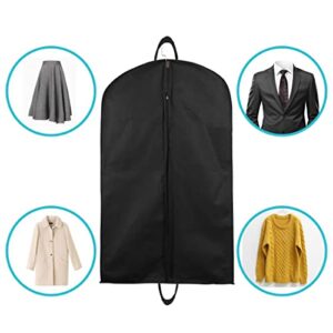 Suit Covers,5Pcs Garment Bag,Suit Bags for men,Garment Covers,48inch Clothes Cover Set for Storage&Travel,Garment Bags for Hanging Clothes with Carry Handles for Suits Tuxedos Dresses Coats