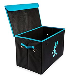 Space Jam: A New Legacy Tune Squad Collapsible Storage Bin Organizer with Lid | Fabric Basket Container with Handles, Cubby Closet Organizer | Sports Basketball Gifts And Collectibles