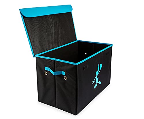 Space Jam: A New Legacy Tune Squad Collapsible Storage Bin Organizer with Lid | Fabric Basket Container with Handles, Cubby Closet Organizer | Sports Basketball Gifts And Collectibles