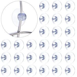 60 pieces suction cups for shower caddy shower suction cups connectors heavy strength large clear plastic suction cups hooks holder for bathroom window glass home kitchen