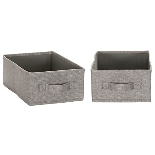 Household Essentials Narrow Closet Organizer Drawers 2 Pack, Gray