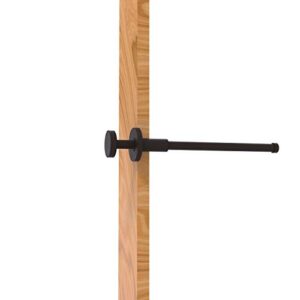 allied brass fresno collection retractable pullout garment rod, 10-inch, oil rubbed bronze