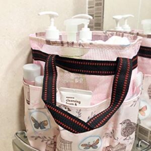 ROMYtendency Shower Caddy Tote Bag - Toiletry Mesh Storage with Shower ball set