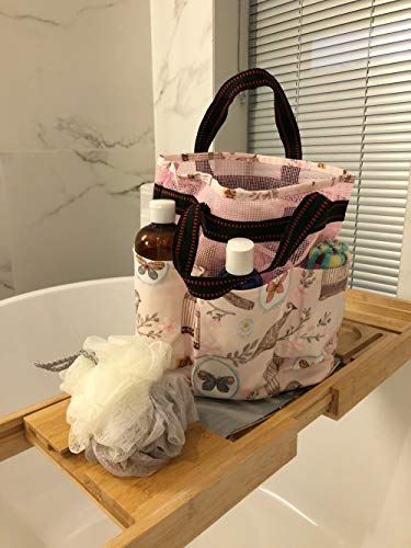 ROMYtendency Shower Caddy Tote Bag - Toiletry Mesh Storage with Shower ball set