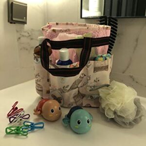 ROMYtendency Shower Caddy Tote Bag - Toiletry Mesh Storage with Shower ball set