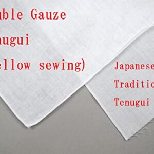 MIKURA Double Gauze Tenugui, Japanese Towel, Seigaiha (Navy)