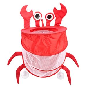 kisangel bathtub toy storage animal shape folding bedroom hanging bag bath toy holder,random color