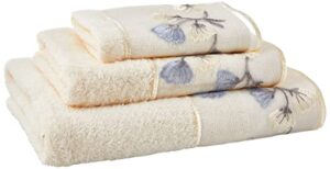 popular bath 3pc towel set capri, beige