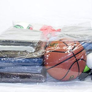 Clear Vinyl Zippered Storage Bags 23 x 23 x 10 Inch 10-Pack