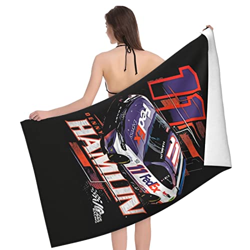 Denny Hamlin 11 Large Bath Towel Absorbent Quick Dry Beach Shawl Bath Towels Blanket for Pool Swim Bathroom Home Unisex, 52in X 32 in