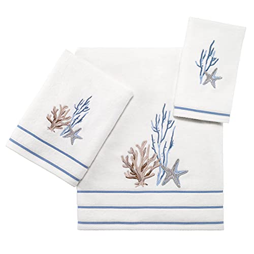 Avanti Linens - Hand Towel, Soft & Absorbent Cotton Towel (Abstract Coastal Collection)