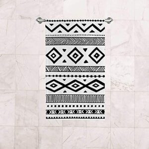 Vantaso Bath Hand Towels Set of 2 Ethnic Boho Style，Soft Absorbent Washcloths Towel for Bathroom Kitchen Hotel Gym Spa