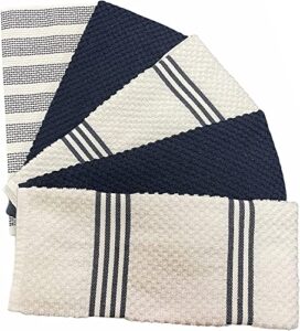 set of 5, 100% ring-spun cotton terry oversized kitchen towel, hand towel with hanging loop, 450 gsm ultra absorbent, heavy duty, maximum softness, great for kitchen or household size: 16” x 26”