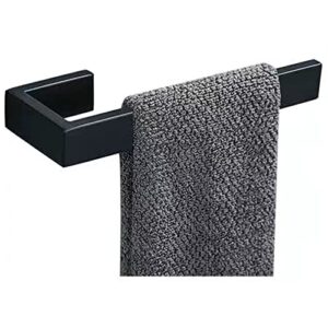 jopofi 8" rectangular hand towel holder - sus 304 stainless steel modern design hand towel rack, contemporary hand towel ring holder wall mounted - matte black