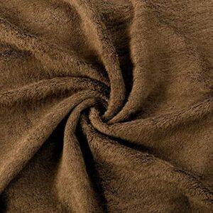 PRIME COLLECTIONS Ultra Soft Luxury Bamboo Cotton Bath Towel Set 8 Piece Towels 600 GSM 2 Bath Towels 2 Hand Towels and 4 Washcloths (Dark Brown, 8)