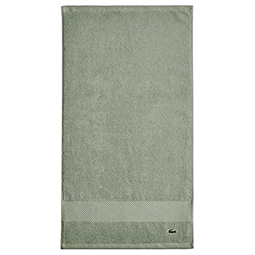 Lacoste Heritage Supima Cotton Hand Towel, Aloe, 16" x 30"