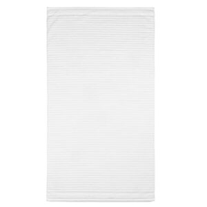 MARTHA STEWART Textured 100% Cotton Bath Towels Set - 6 Piece Set | 2 Bath Towels - 2 Hand Towels - 2 Washcloths| Quick Dry Towels | Plush Towels | Absorbent | Ideal For Everyday Use | White Towels