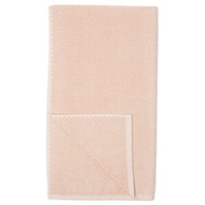 Amazon Basics Odor Resistant Textured Bath Towel Set - 6-Pieces, Blush