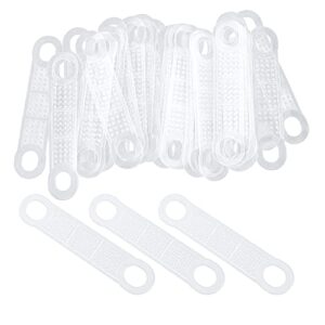 zyamy 100pcs transparent non-slip rubber hanger handles hanger strips for wood plastic hangers home store use