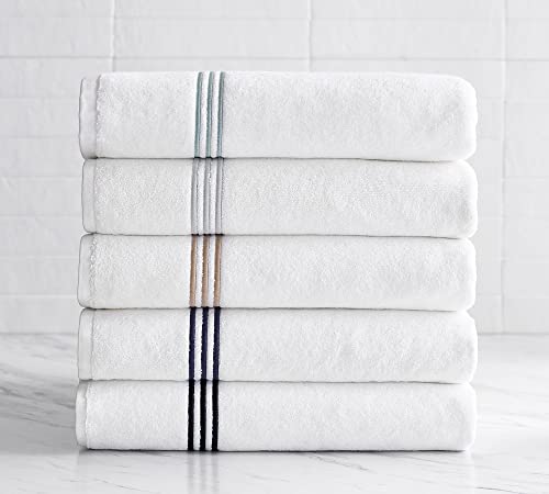 SIMPLI-MAGIC 79509 8-Piece Premium Set, 2 Bath, 2 Hand, 4 Wash Cloths, 100% Ring Spun Cotton Highly Absorbent Towels for Bathroom, Gym, Hotel, and Spa, (2) 27" X 54" (2) 16" x 30" (4) 13" x 13", Black