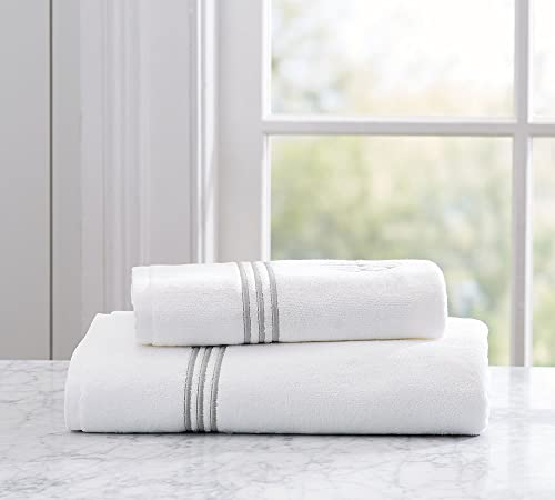 SIMPLI-MAGIC 79509 8-Piece Premium Set, 2 Bath, 2 Hand, 4 Wash Cloths, 100% Ring Spun Cotton Highly Absorbent Towels for Bathroom, Gym, Hotel, and Spa, (2) 27" X 54" (2) 16" x 30" (4) 13" x 13", Black