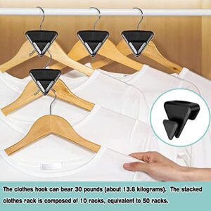 Xukrat 18 Pcs Space Saving Hanger Hooks, New Clothes Hanger Connector Hooks, AS SEEN ON TV, Closet Space Connection Hooks Cascading for Organizer Closet, Create Up to 5X Closet Space