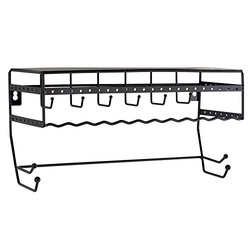 Simplify Jewelry Organizers - Hang Bracelets, Earrings, Necklaces, Scarves, Accesories - Black - 13.7"x 5"x 6.7"