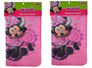 mickey or minnie mouse kitchen hand towel (minnie hand towel)