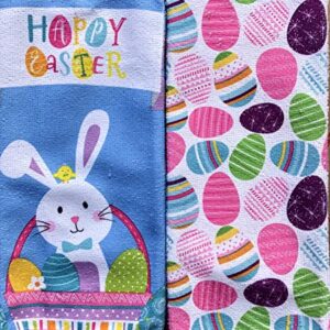 Easter Bunny Kitchen Hand Towels Decorative Towels Set of 2 Fun