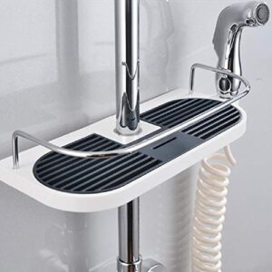 hztyyier shower caddy shelf bathroom shower rack organizer holder for bath ball, shampoo, conditioner,and other bathroom accessories