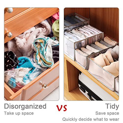 1 Pcs Wardrobe Clothes Organizer LACE INN Upgraded Drawer Wardrobe Closet Dresser Organizers for Clothing, Drawer Storage Organizer for Folding Jeans Bra Socks Underwear