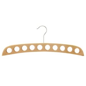 richards imperial homewares 10-hole scarf hanger-(natural) (16.5" x 6.5" x .75")