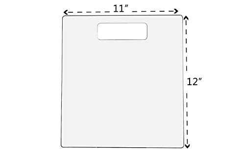 NAHANCO FB1303 Acrylic Shirt Folding Board, 11" Width x 12" Length, Clear