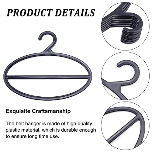 AHANDMAKER 10 Packs Black Scarf Hanger, Scarf Holder Organizer Space Saving Plastic Scarf Hanger, for Shop Home Scarves Headscarves Sorting Storaging