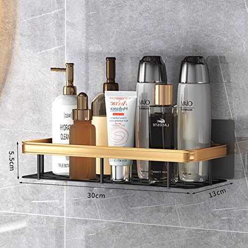 Xunata 2 Pack Shower Caddy Shower Shelf, Bathroom Basket Shelf with Towel Holder, No Drilling Wall Mounted Adhesive Shower Organizer, Soap Shampoo Rack with Hooks for Toilet and Kitchen