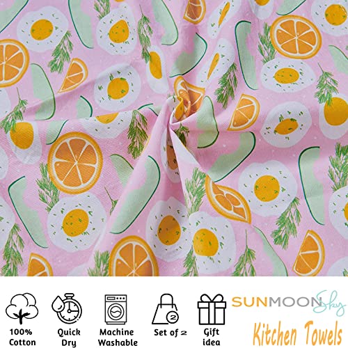 SunMoonSky Hand Bath Towels 100% Cotton Placemats 14 x 19 Inch, Hand Bath Towels or Cotton Placemats Set of 2 Collection of The Elegant Styles and Quality Fabrics for Every Occasion. (Lemon)