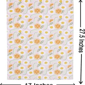 SunMoonSky Hand Bath Towels 100% Cotton Placemats 14 x 19 Inch, Hand Bath Towels or Cotton Placemats Set of 2 Collection of The Elegant Styles and Quality Fabrics for Every Occasion. (Lemon)